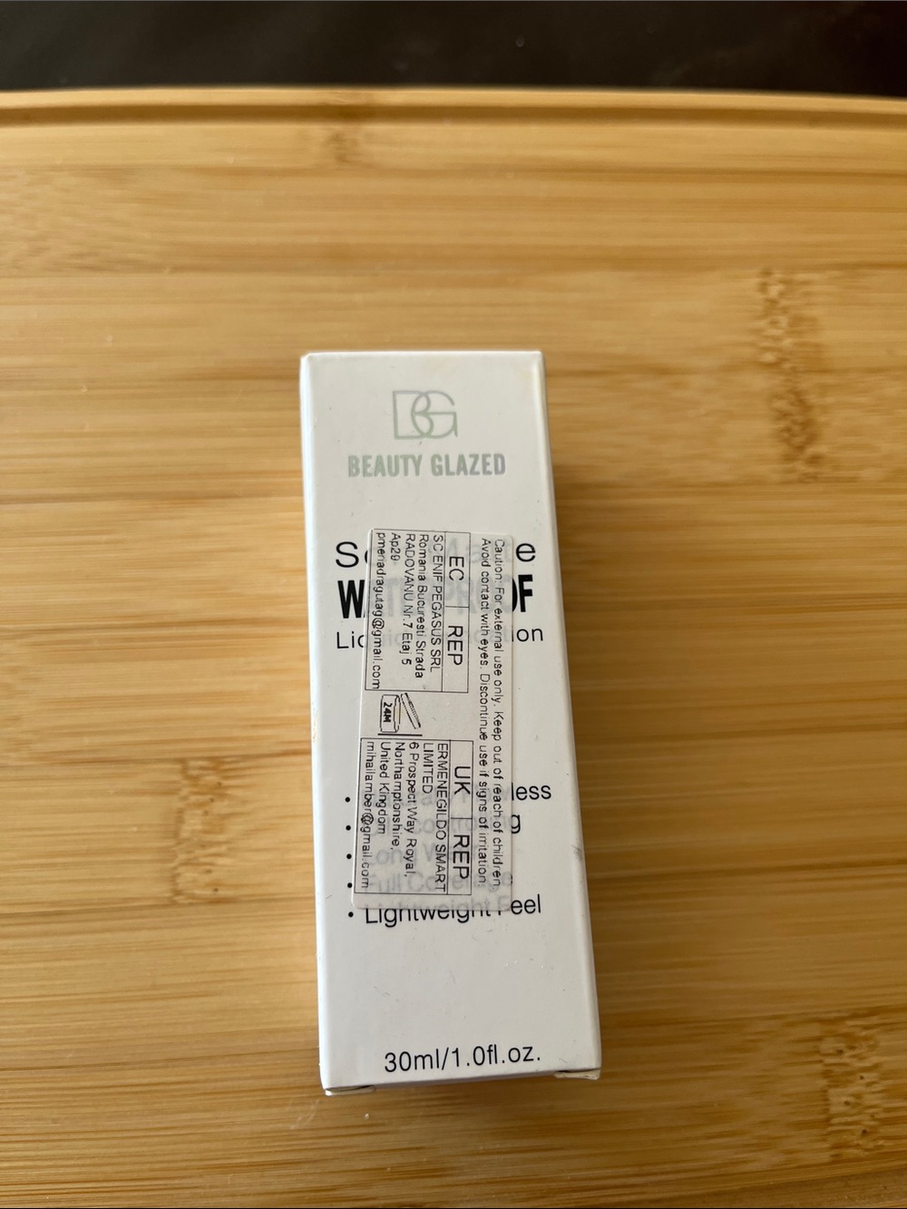 Beauty Glazed White Liquid Foundation - Lightweight Natural Finish